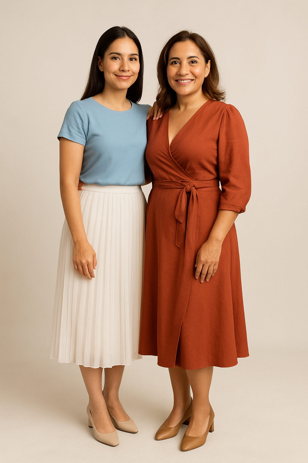 Mother Daughter Pose 3